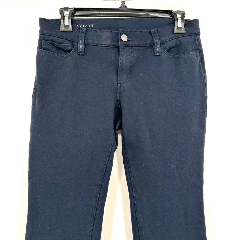Ann Taylor size 8p dark‎ blue pants straight leg petites